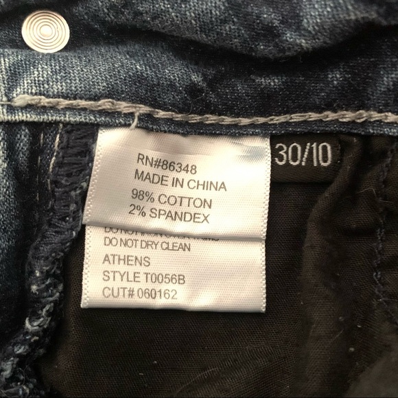 Tru Luxe Jeans with Rhinestone Pockets Size 30/10 - Picture 6 of 9